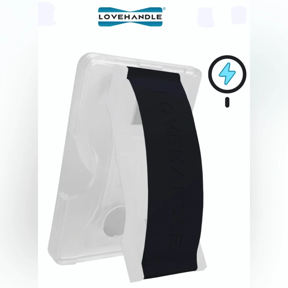 LoveHandle Black Phone Grip & Wrist Strap - New in package